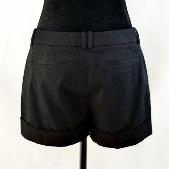SET Mossimo Stretch Dress Shorts Tan & Black sz 8 - Picture 3 of 6